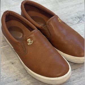 Polo Ralph Lauren Brown Leather Slipons